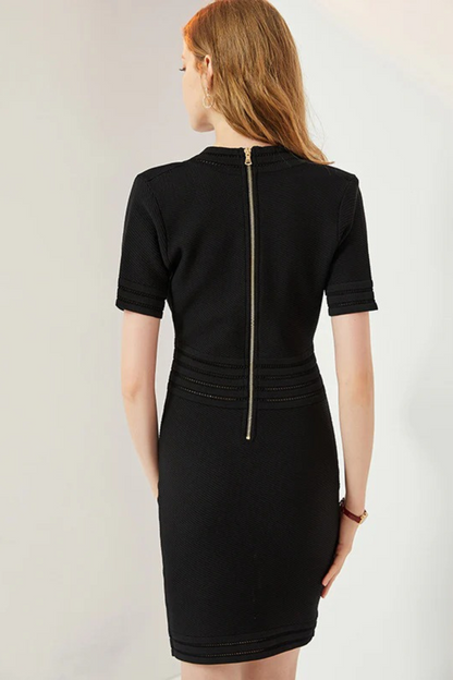 Autumn Knitted V-Neck Dress
