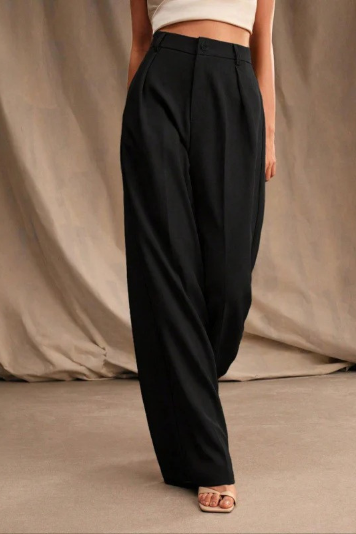 Office Chic High Rise Straight Pants