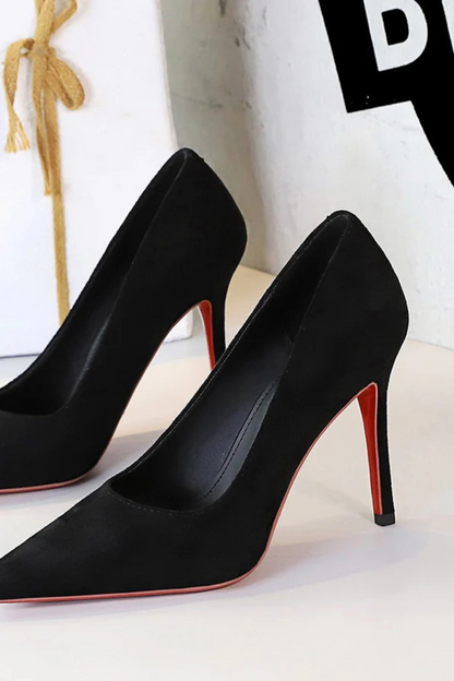 Suede Stiletto Pumps