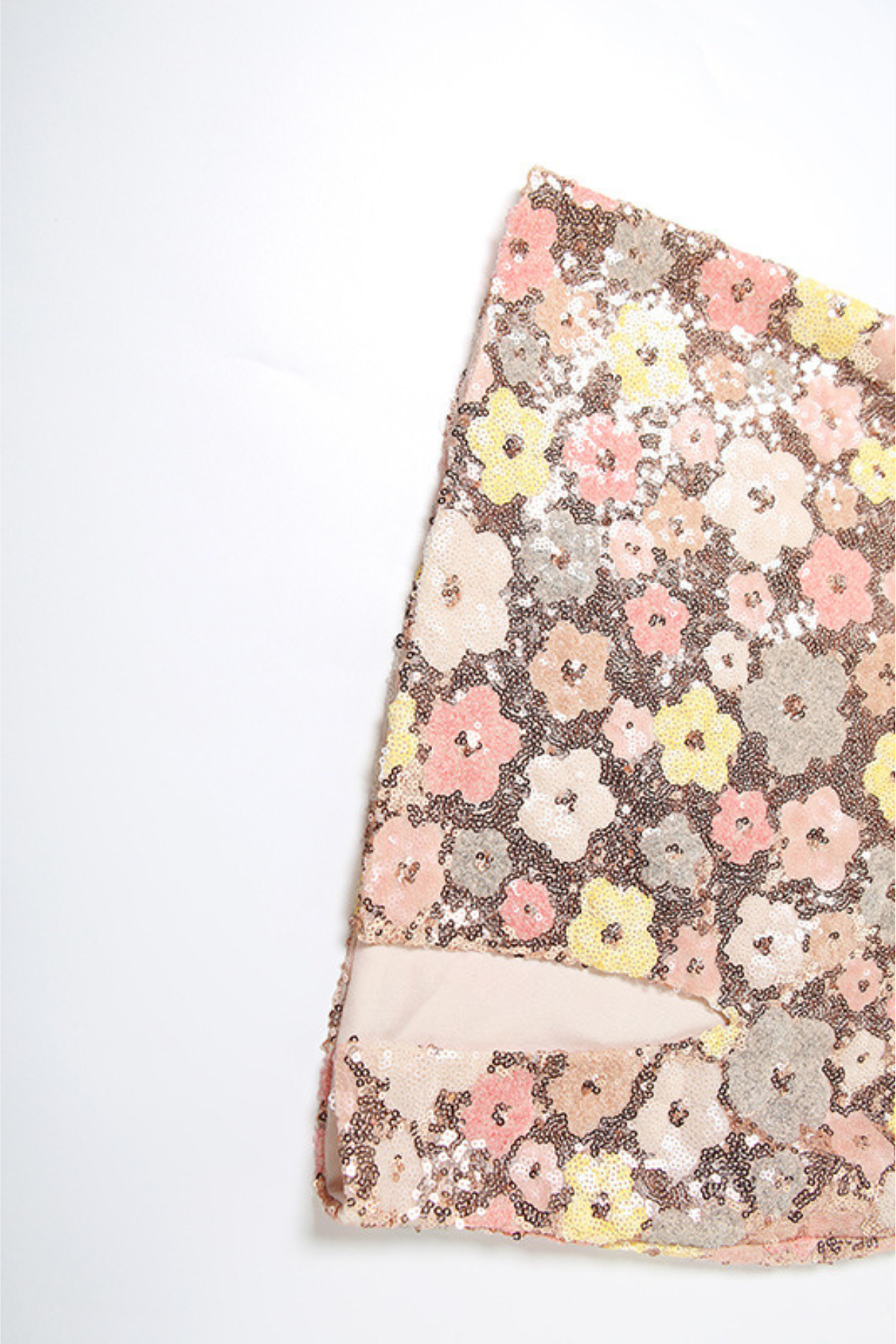 Floral Sequin Mini Dress