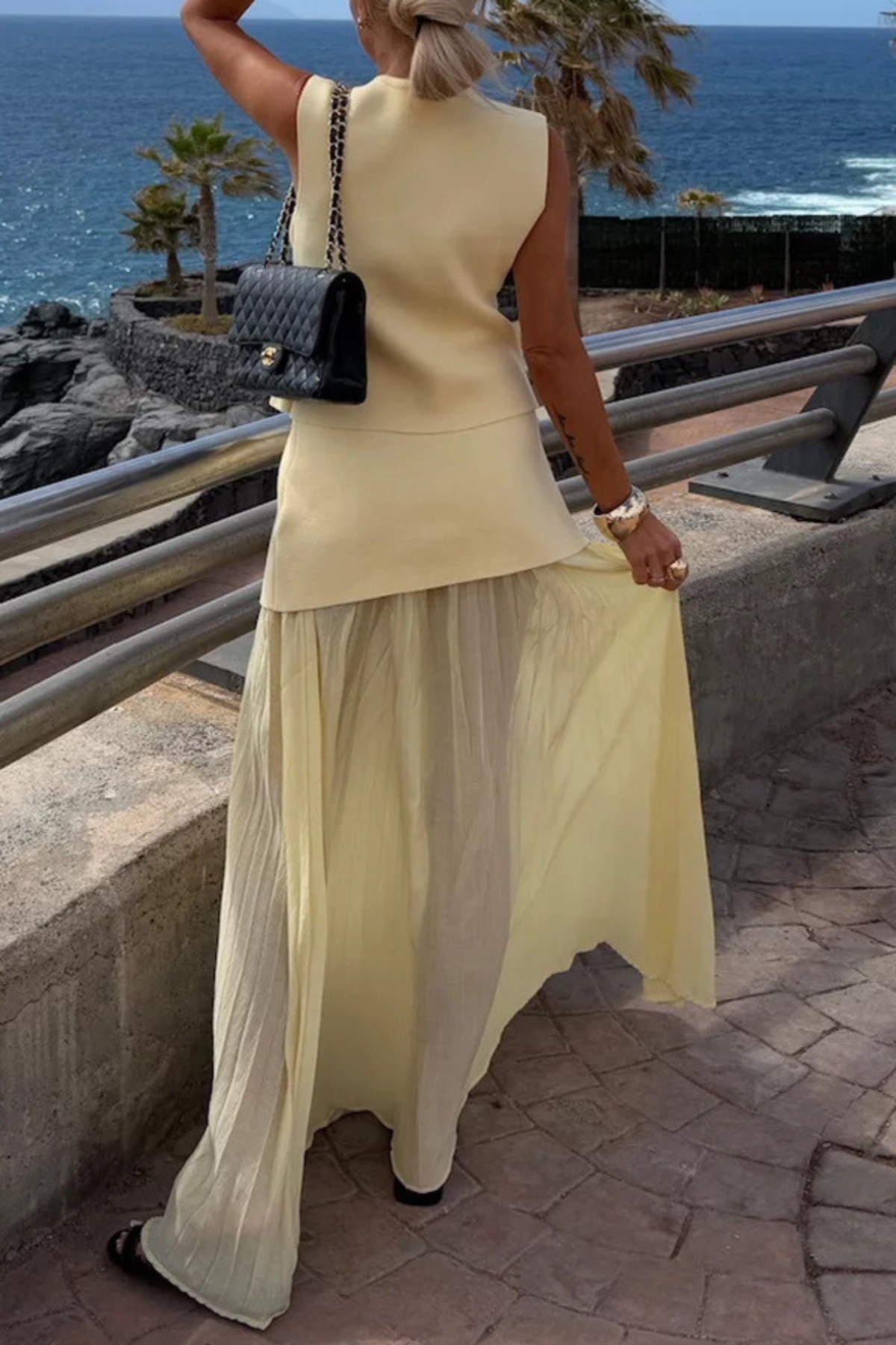 Summer Knitted Skirt Set