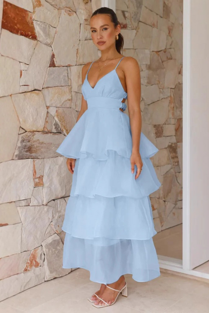 Ruffle Spaghetti Strap Dress