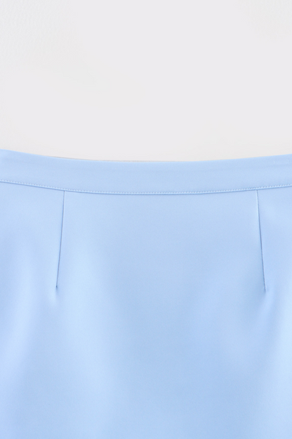 Bow Detail Spaghetti Strap Skirt Set