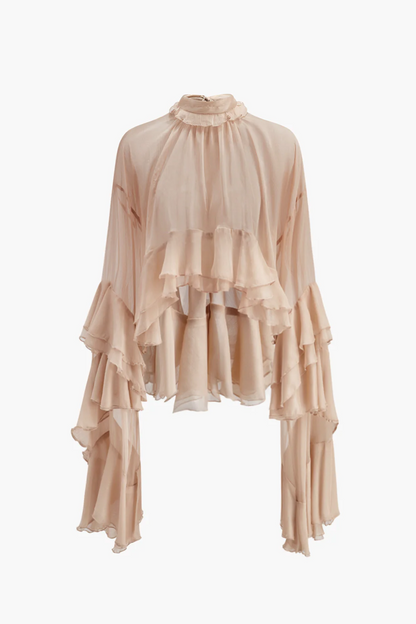 Ruffled Collar Blouse