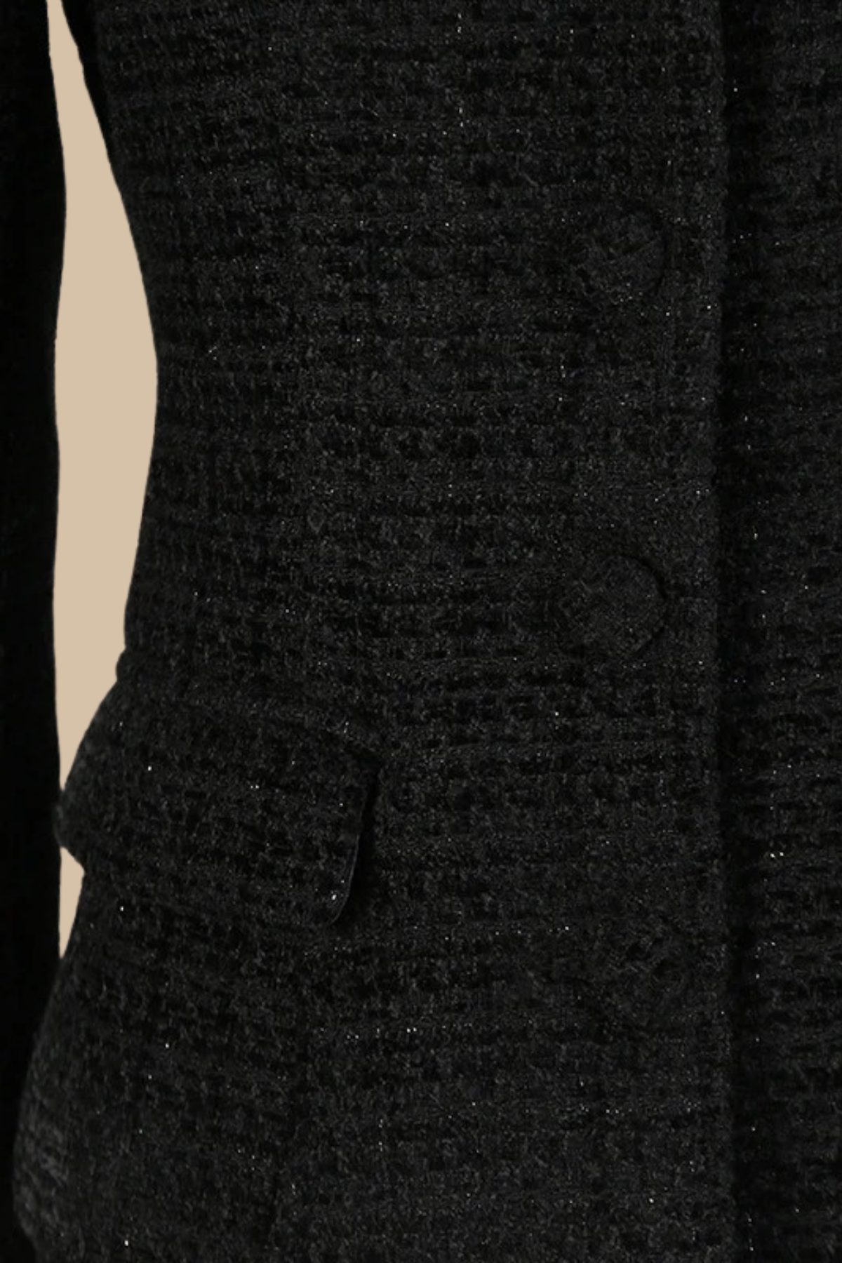 Tweed Blazer and Satin Maxi Skirt Set