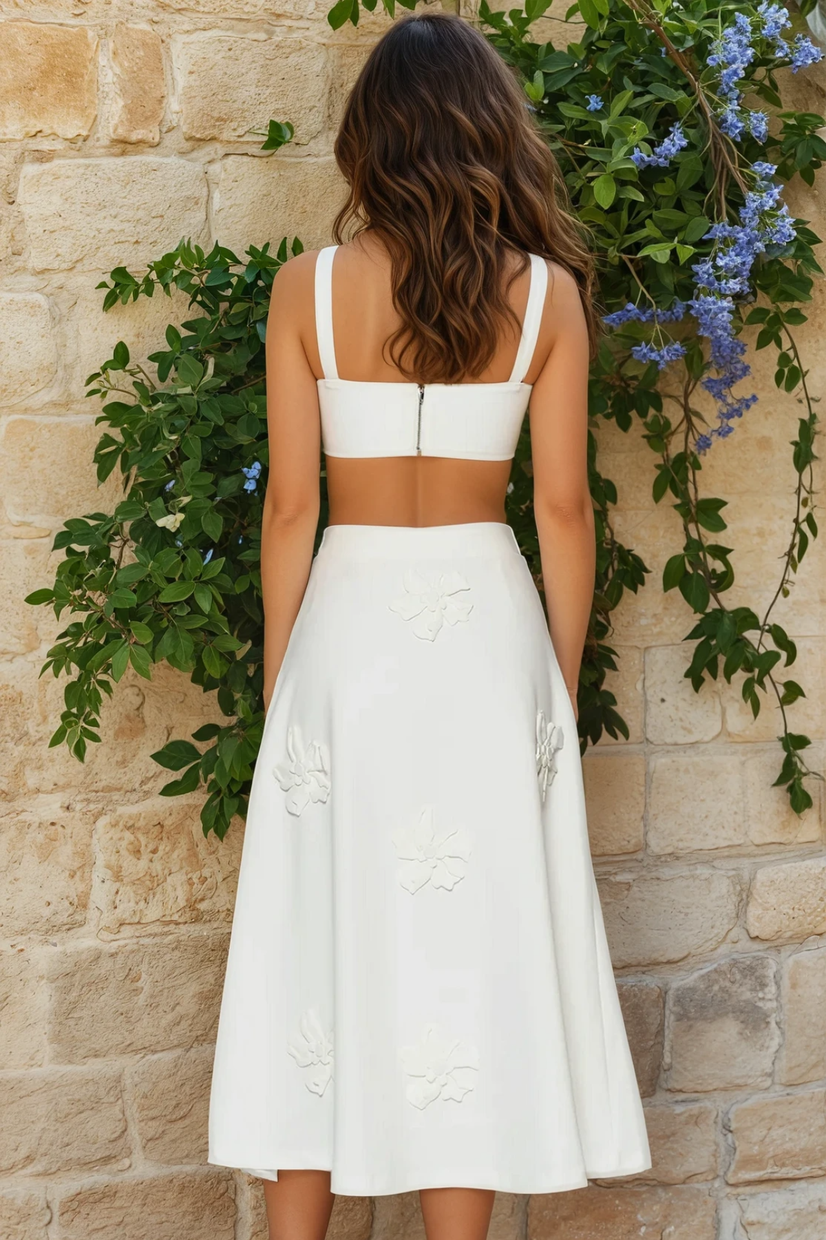 3D Floral Patchwork Two Piece