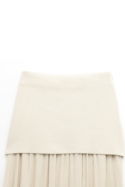 Knit Pleated Skirt