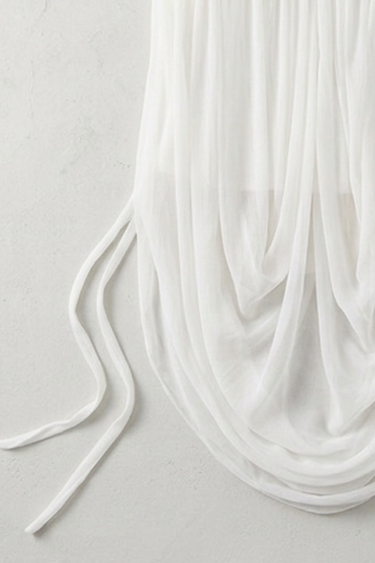 Draped Sweetheart Chiffon Camisole Top