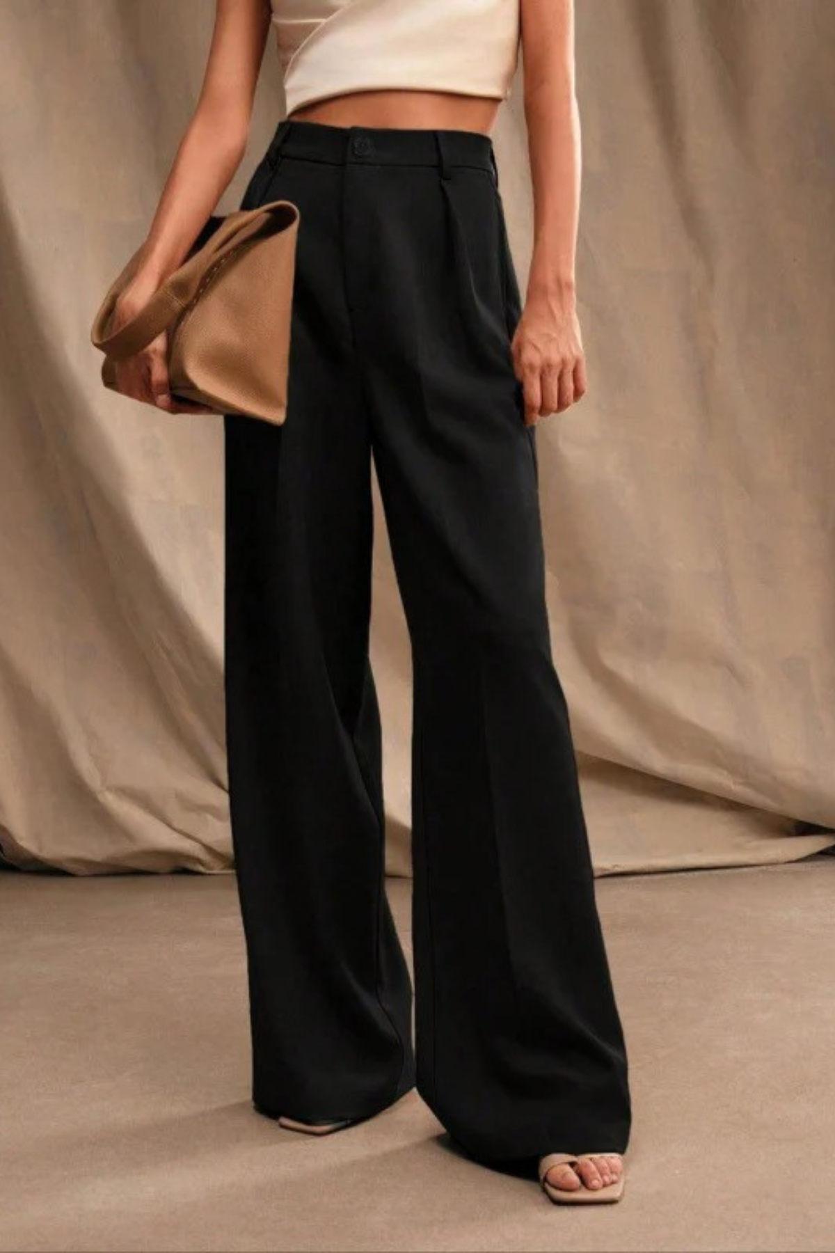 Office Chic High Rise Straight Pants