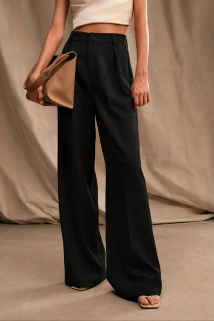 Office Chic High Rise Straight Pants