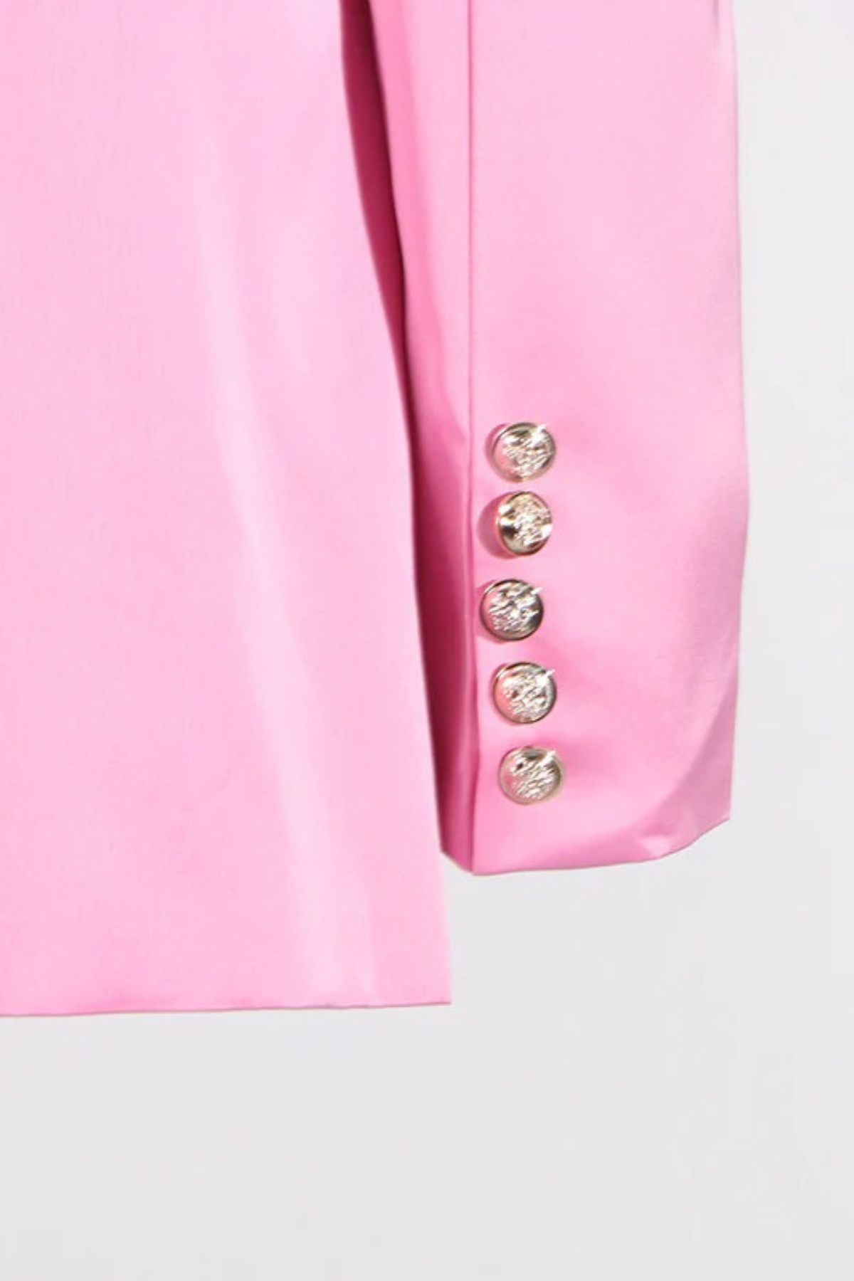 Plunge Draped Satin Blazer