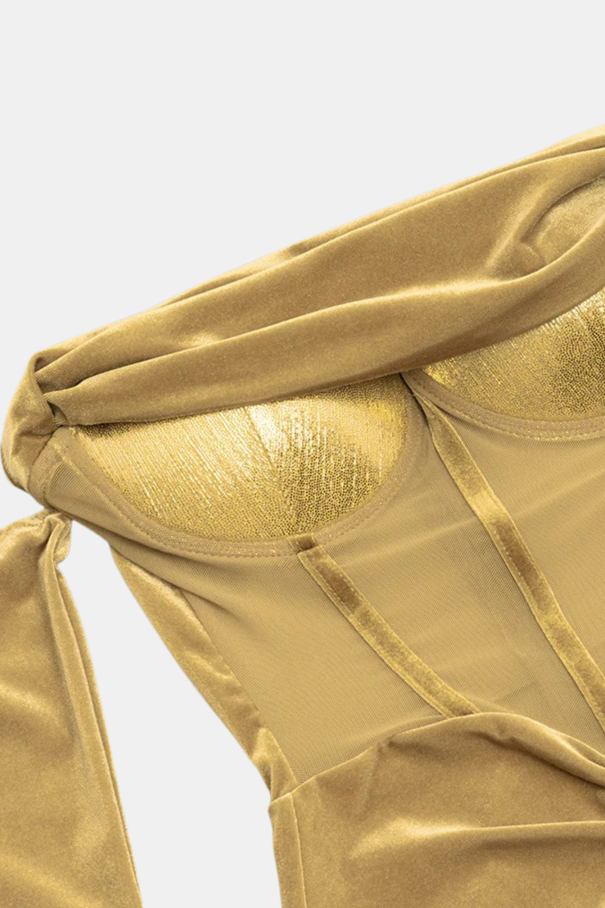 Velvet Off Shoulder Ruffled Dress