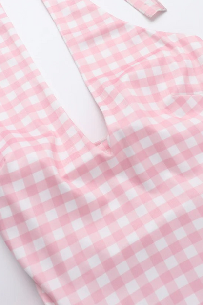 Gingham Cinch Dress
