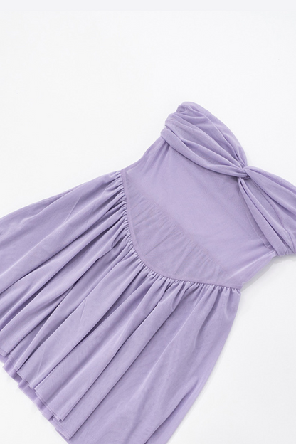 Pleated Tube Dress and Scarf