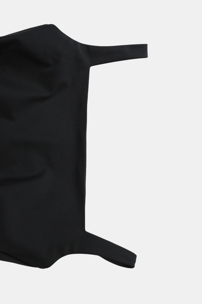 Asymmetric Ruffled Strap Maxi Dress