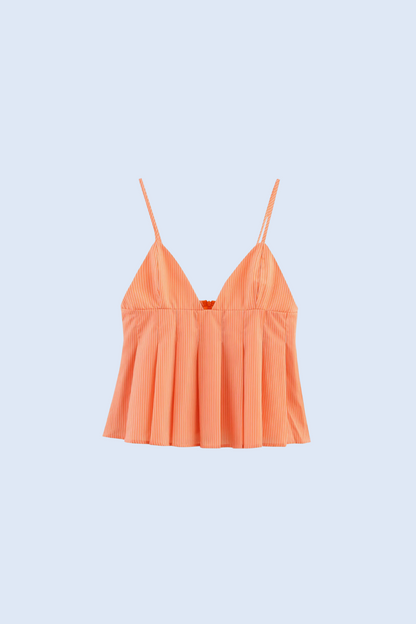 Striped Peplum Cami