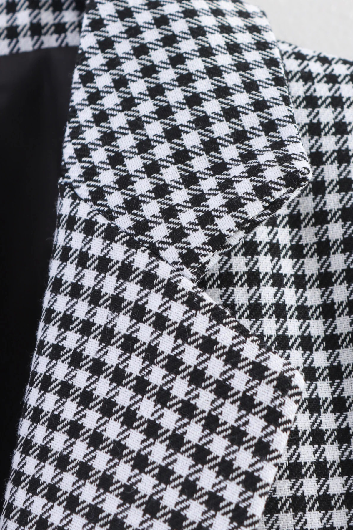 Autumn Plaid Double-Breasted Blazer Coat