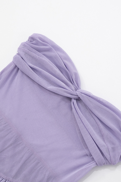 Pleated Tube Dress and Scarf