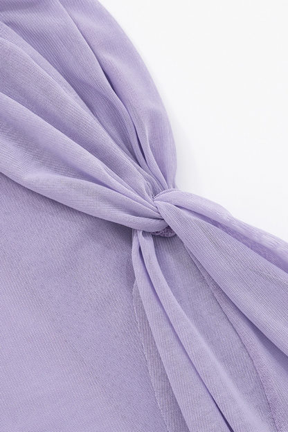 Pleated Tube Dress and Scarf