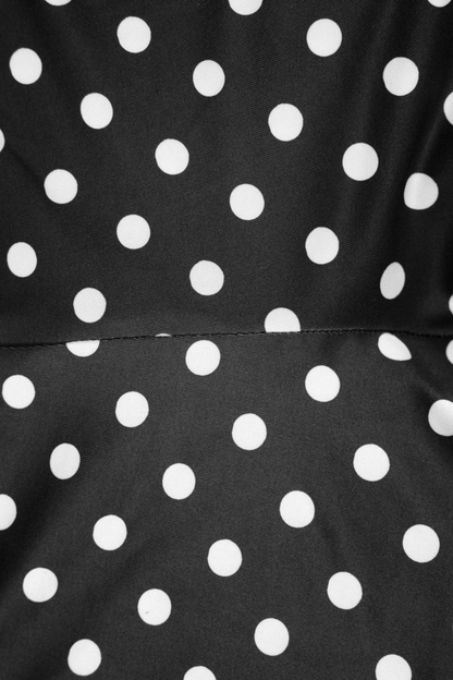 Mesh Polka Dot Capri Pants Set
