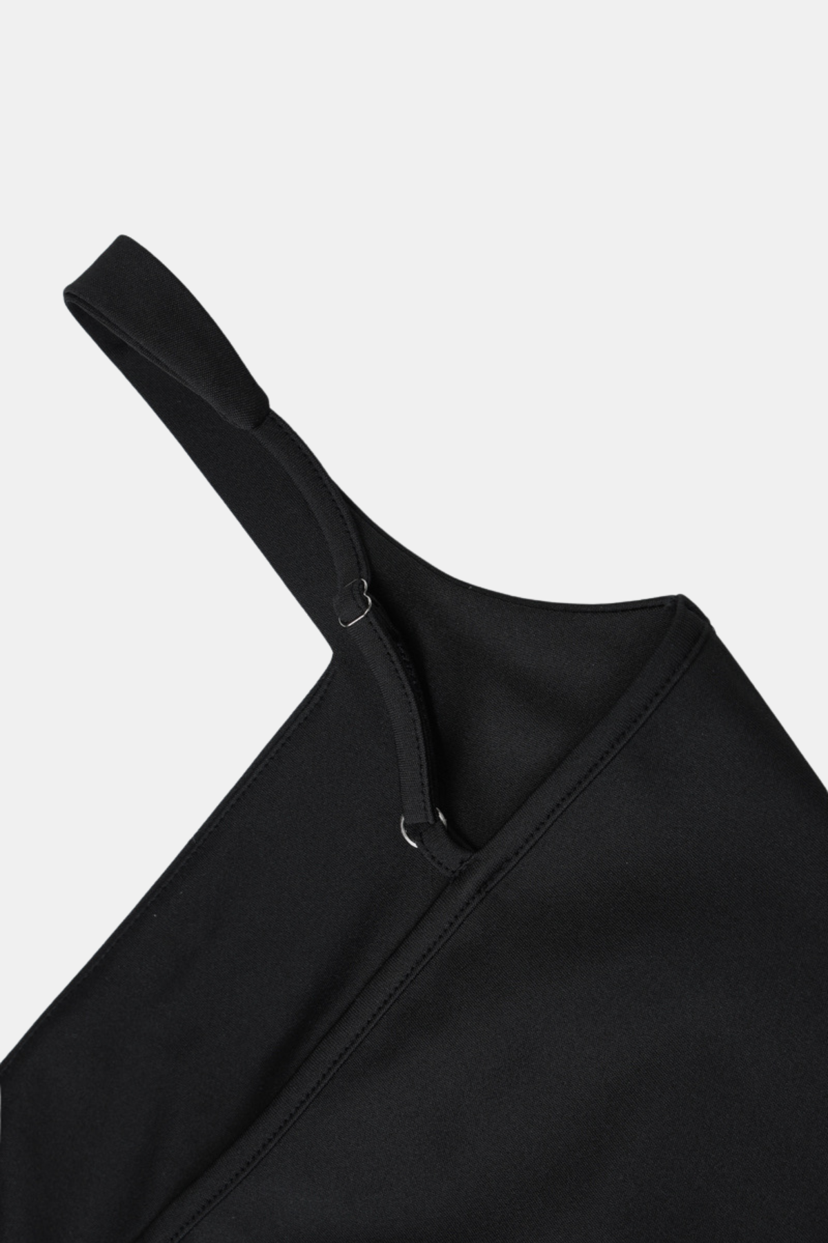 Asymmetric Ruffled Strap Maxi Dress