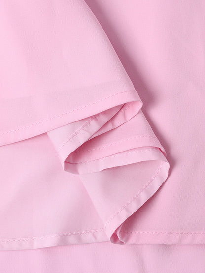 Chiffon Tube Top Dress Sexy Backless Wooden Ear Smocking Stitching Hip Dress