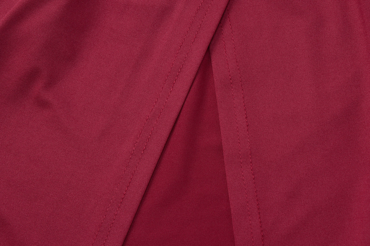 Scarf Detail Long Slit Dress