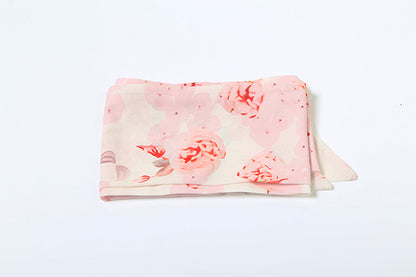 Spring Women Clothing Sexy Floral Printing Scarf Collar Irregular Asymmetric Tube Top Vest for Women