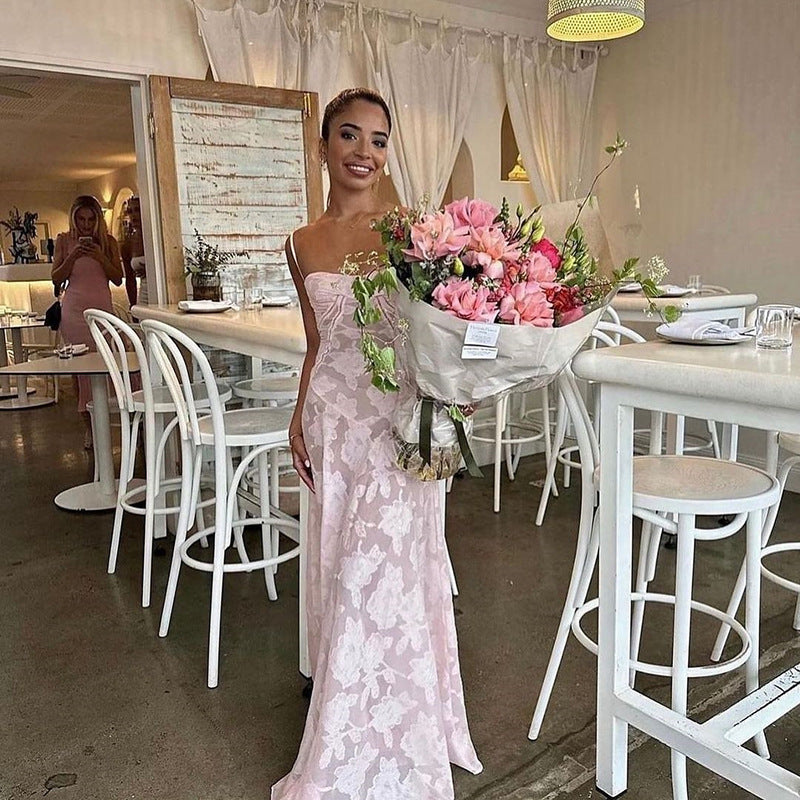 Summer Women Clothing Tube Top off Neck Elegant Evening Dress Dress