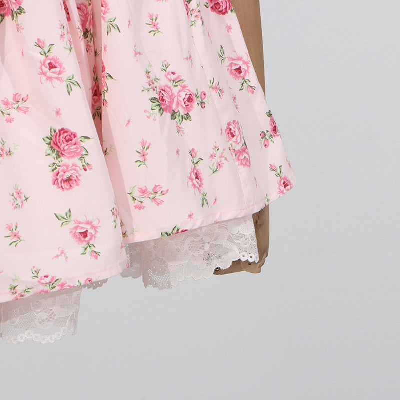 French Sexy Summer off Shoulder Lace Edge Waist Controlled Slim Fit Slimming High Grade Design Dress