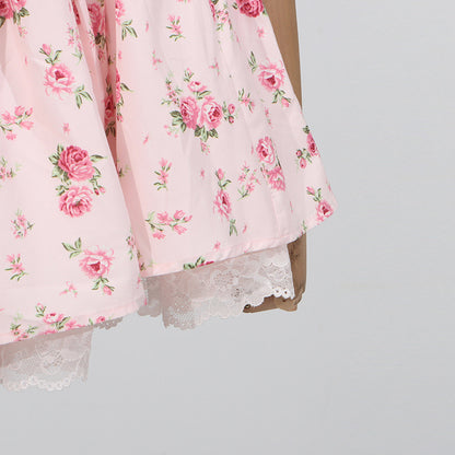 French Sexy Summer off Shoulder Lace Edge Waist Controlled Slim Fit Slimming High Grade Design Dress