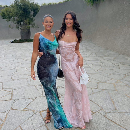 Summer Women Clothing Tube Top off Neck Elegant Evening Dress Dress