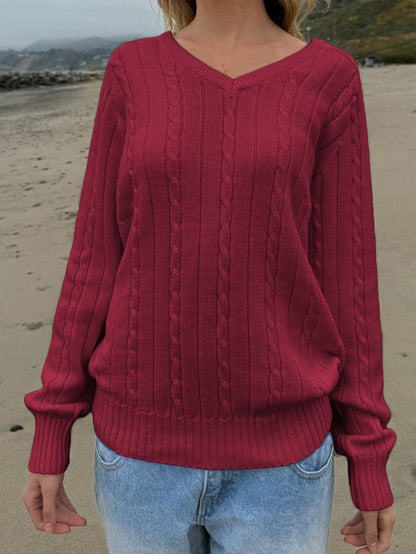 Casual Solid Color Base Sweater Woolen Women Clothing Autumn Winter