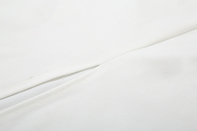 Lace Contrast Halter Cutout Maxi Dress