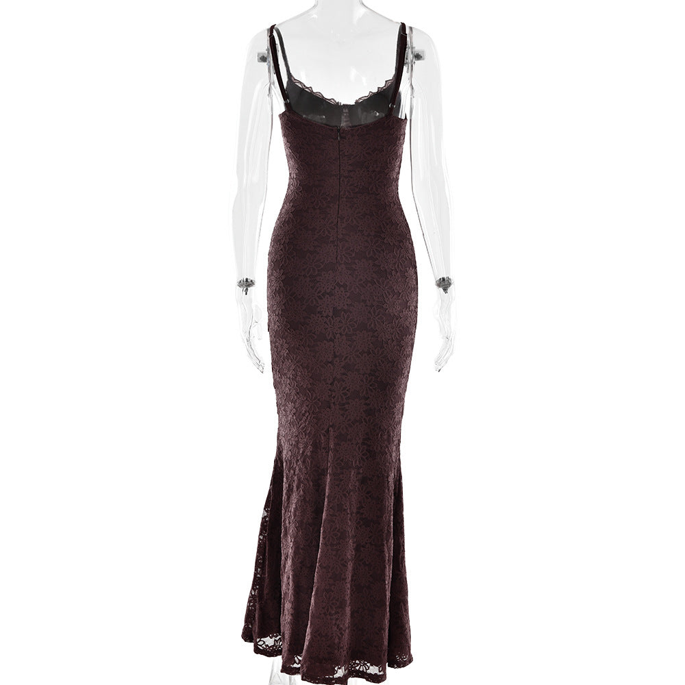 Summer Arrival Sexy Sheath Dress Sexy Backless Lace Strap Dress for Women