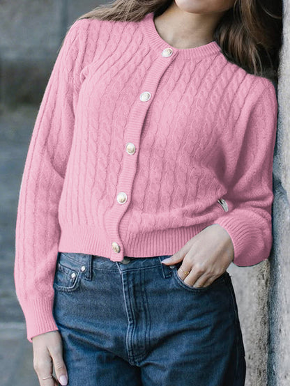 Warm Cable Knit Cardigan